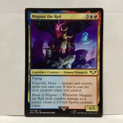 MTG Magnus the Red Magic: The Gathering Warhammer 40K Rare #131 - Image 1