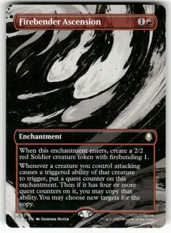 Firebender Ascension Borderless 312 NM MTG Avatar: The Last Airbender Magic - Image 1