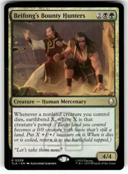 Beifong's Bounty Hunters 209 NM MTG Avatar: The Last Airbender Magic - Image 1