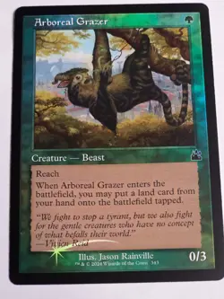 MTG -Arboreal Grazer FOIL Retro Frame - Ravnica Remastered - Image 1