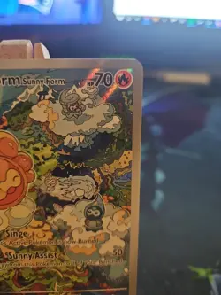 Pokemon TCG Castform Sunny Form Holo Card 195/191 Sv08: Surging Sparks NM - Image 3