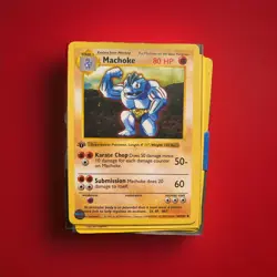 Machoke 34/102 - 1st Edition BASE SET Shadowless POKEMON TCG WOTC RARE VINTAGE - Image 2