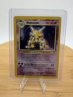 Pokemon Alakazam Base Set 1/102 Holo Rare - Unlimited - Image 5