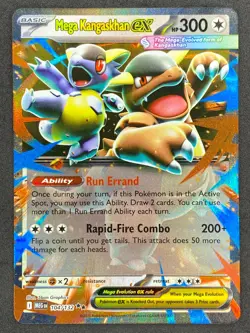 Pokemon Mega Kangaskhan ex 104/132 MEG Mega Evolution NM - Image 1