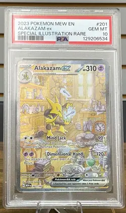 Alakazam EX 201/165 Scarlet & Violet 151 English Pokemon PSA 10 Gem Mint - Image 1