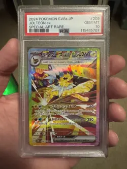 PSA 10 - 2024 Pokemon Japanese Sv8A-Terastal Fest Ex 209 Jolteon Ex - Image 1