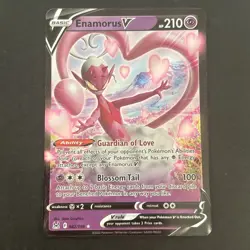 Enamorus V 082/196 Holo SWSH: Lost Origin Ultra Rare Pokemon TCG NM 2022 - Image 1