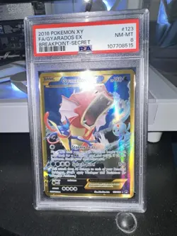 Pokemon TCG Gyarados EX 123/122 XY Breakpoint 2016 Full Art Holo Card - Image 1