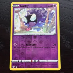 Gastly 083/202 Pokemon Sword & Shield Base Set Reverse Holo Common Card NM - Image 1