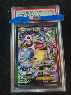 Pokemon TCG Blastoise EX XY122 PSA 5 Black Star Promo Full Art Ultra Rare - Image 1