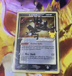 Pokemon Celebrations SEALED Greninja Gold Star SWSH144 with Swirl ?? - Image 1