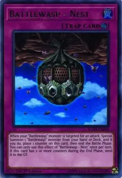 Yugioh! LP Battlewasp - Nest - BLHR-EN042 - Ultra Rare - 1st Edition Lightly Pla - Image 1