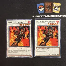 YUGIOH FLAMVELL URUQUIZAS COMMON HAC1-EN074 1ST EDITION X2 - Image 1
