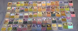 Japanese Pokemon Cards 78 Lot Reverse HOLO Poke Ball Pattern Eevee Raichu bulk - Image 1