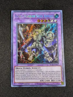 Yugioh - Fossil Warrior Skull Knight BLAR-EN007 1st Edition Secret Rare NM - Image 1