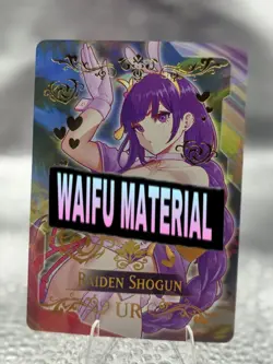 Raiden Shogun Genshin Impact Goddess Story Anime Waifu Card Swimsuit Foil Card - Image 1