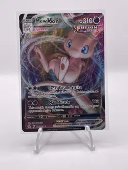Pokemon 2021 TCG SWSH: Fusion Strike Mew VMAX Holo Ultra Rare Card 114/264 - Image 1
