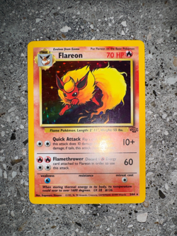 Pokemon TCG Cards Flareon 3/64 Jungle Holo Rare - Image 4