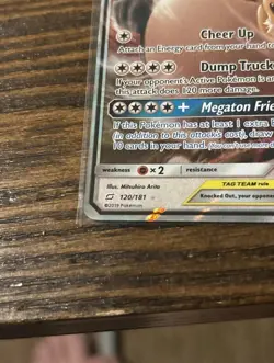 Eevee & Snorlax GX 120/181 SM Pokemon Team Up Holo Near Mint Ultra Rare Card - Image 5