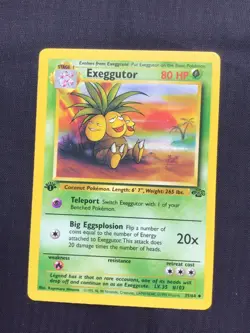 Pokemon Cards: Jungle 1st Edition Uncommon: Exeggutor 35/64 - Image 1
