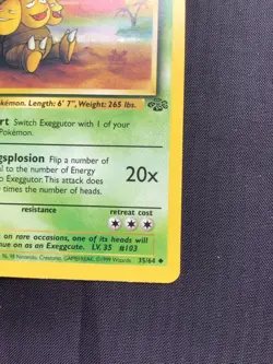 Pokemon Cards: Jungle 1st Edition Uncommon: Exeggutor 35/64 - Image 4