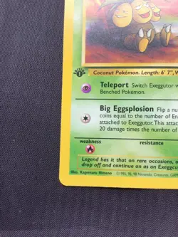 Pokemon Cards: Jungle 1st Edition Uncommon: Exeggutor 35/64 - Image 5