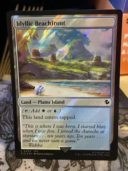 Idyllic Beachfront (Surge Foil) Commander: Final Fantasy NM MTG Magic Card - Image 1