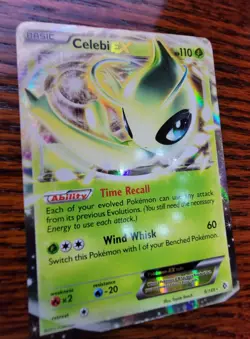 Celebi EX 9/149 Boundaries Crossed Holo Rare Pokemon Card LP - Image 2