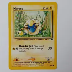 Mareep 58/75 Neo Discovery Common Vintage Pokemon Card TCG English NM - Image 1
