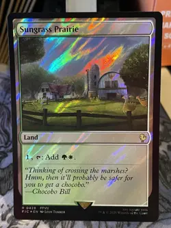 Sungrass Prairie (Surge Foil) Commander: Final Fantasy NM MTG Magic Card - Image 1
