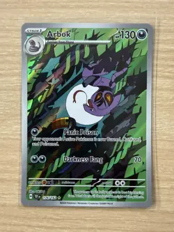 Pokemon Card Arbok 176/162 Temporal Forces Holo Illustration Rare - NM / M - Image 3