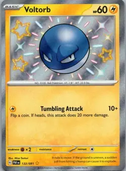 Pokemon Card Voltorb 133/091 Paldean Fates - Near Mint - Image 1