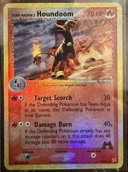 Pokemon TCG Team Magma's Houndoom EX Team Magma vs Team Aqua Card 34/95 - Image 1