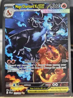 Mega Charizard X ex 125/094 SIR Phantasmal Flames Pokemon Card NM - Image 1