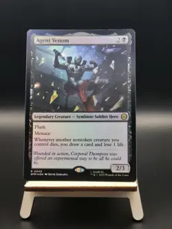 Agent Venom (Foil) - #49 - Rare - Marvel's Spider-Man - SPM - Image 1