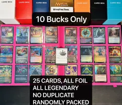 MTG 25 Foil Cards, All Legendary! All Foil! No Duplicates! Cheap Price! 💥💥💥 - Image 1
