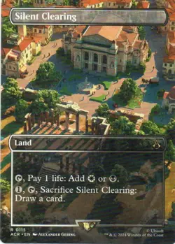 MTG: Assassin's Creed: Borderless Silent Clearing: Lightly Played Condition - Image 1