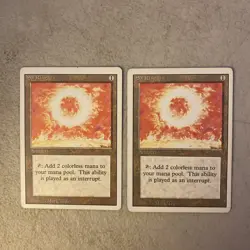 SOL RING 2x Revised Vintage MTG from Magic the Gathering • Clean, Light Play - Image 1