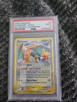 2006 POKEMON CHARIZARD-HOLO EX CRYSTAL-GUARDIANS DELTA SPECIES PSA 9 - Image 1
