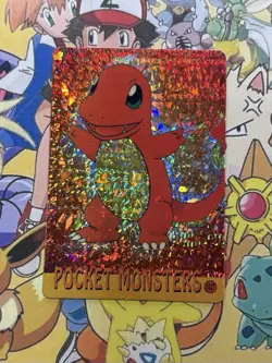 Pokemon Vintage Pocket Monsters Vending HOLO Prism Sticker 1999 Bandai Nintendo - Image 2