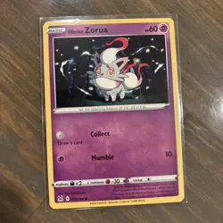 2022 Pokemon Nintendo Lost Origins Basic Hisuian Zorua #75/196 - Image 1