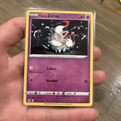 2022 Pokemon Nintendo Lost Origins Basic Hisuian Zorua #75/196 - Image 3