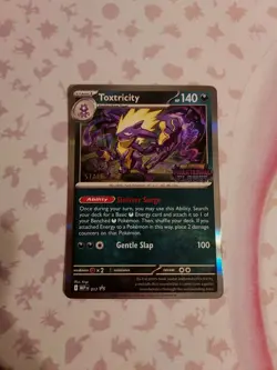 Pokemon Toxtricity 017 Phantasmal Flames Prerelease Stamped Staff Promo Holo - Image 1