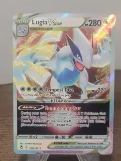 Lugia VSTAR 139/195 Silver Tempest Holo Ultra Rare Pokemon Card TCG English NM - Image 1