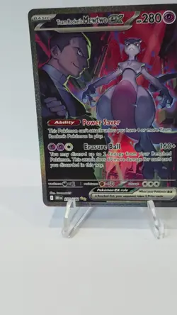 Pokemon TCG Destined Rivals Team Rocket's Mewtwo EX Full Art 231/182 - Image 2