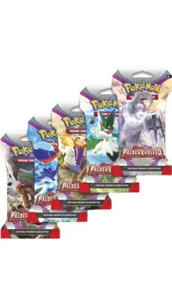 Pokemon TCG Paldea Evolved Sleeved Blister Booster Pack - 2023 Scarlet & Violet - Image 1