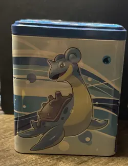 Pokemon TCG 2022 Water Type Stacking Collector Tin 3 Booster Packs New Sealed ev - Image 1