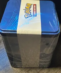 Pokemon TCG 2022 Water Type Stacking Collector Tin 3 Booster Packs New Sealed ev - Image 3