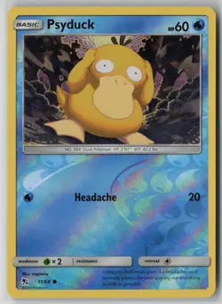 Psyduck 11/68 Pokemon Hidden Fates Reverse Holo Near Mint 1 - Image 1