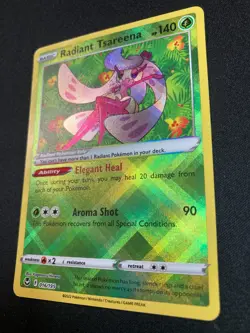 Radiant Tsareena Rare - 016/195 - Silver Tempest Pokemon 2022 - NM / M - Image 3